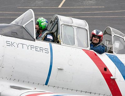 Flying with the GEICO Skytypers