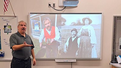 Speaking to students at Anne Arundel County Public Schools